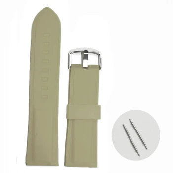 

24mm Best Grey Color Silicone Jelly Rubber Unisex Watch Band Straps WB1054Y24JB