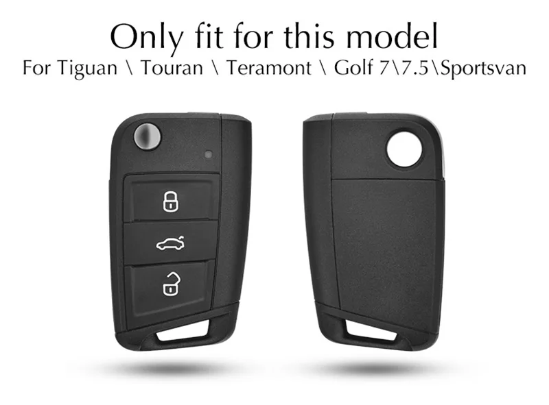 Автомобильный чехол-накладка на ключ для 2013- VW Tiguan Touran Teramont Golf 7 7,5 Sportsvan автомобильный Стайлинг