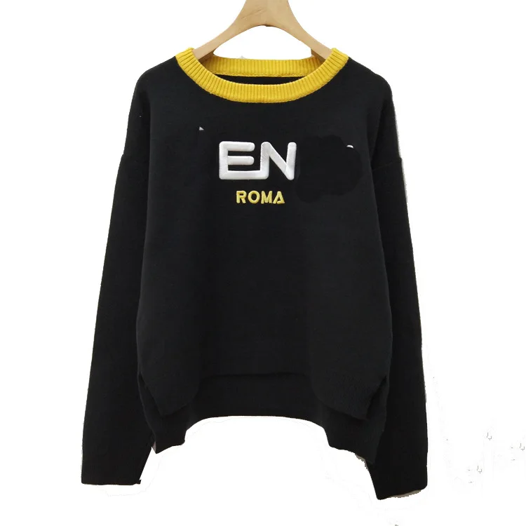 F-letters Inter-color Long-sleeve Knitted Sweater Woman Fall and Winter 2008 Thick New Style F-letters Inter-color Long-sleeve Knitted Sweater Woman Fall and Winter 2008 Thick New Style