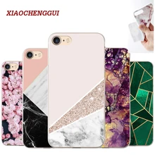 XIAOCHENGGUI Marble pattern Phone Soft silicone Case Cover For iphone 5s 5 SE 6 6s 8 6/7/8 plus