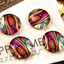 Новая мода 20 шт 12 мм ручной работы фото стеклянные кабошоны(павлиньи перья) E3-72