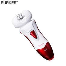 Surker 2 in1 Multifunctional Electric shaver Rechargeable Women Epilator Hair Removal Foot Care Tool razor Bikini legs body care