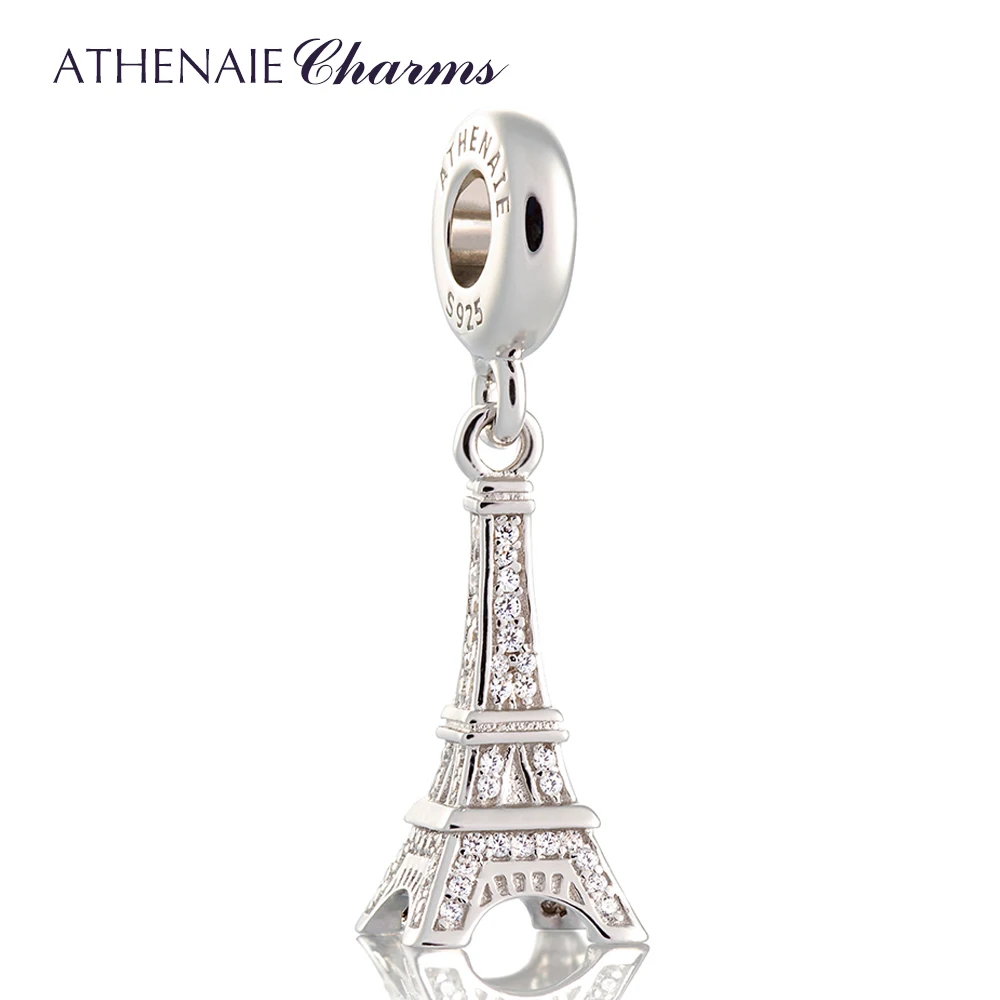 25PCS Nice Colorful Alloy Small Eiffel Tower Necklace Pendant Charms 38817
