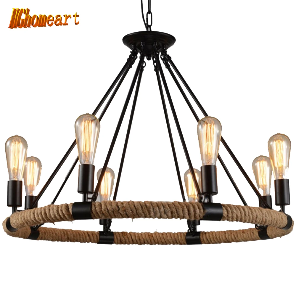 

indoor lighting vintage rope lamp vintage loft lamp 110V 220V E27 Led pendant light loft lamps light fixtures