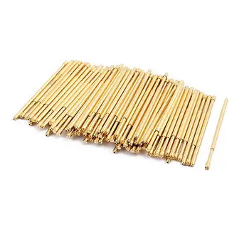 

100pcs PA100-H2 1.4mm Dia 33.3mm Length Metal Spring Pressure Test Probe Needle