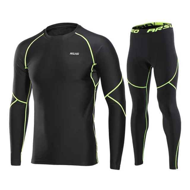 US $13.22 Men Winter Sports Cycling Base Layers Thermal Underwear Men For Ski/Hiking/Snowboard