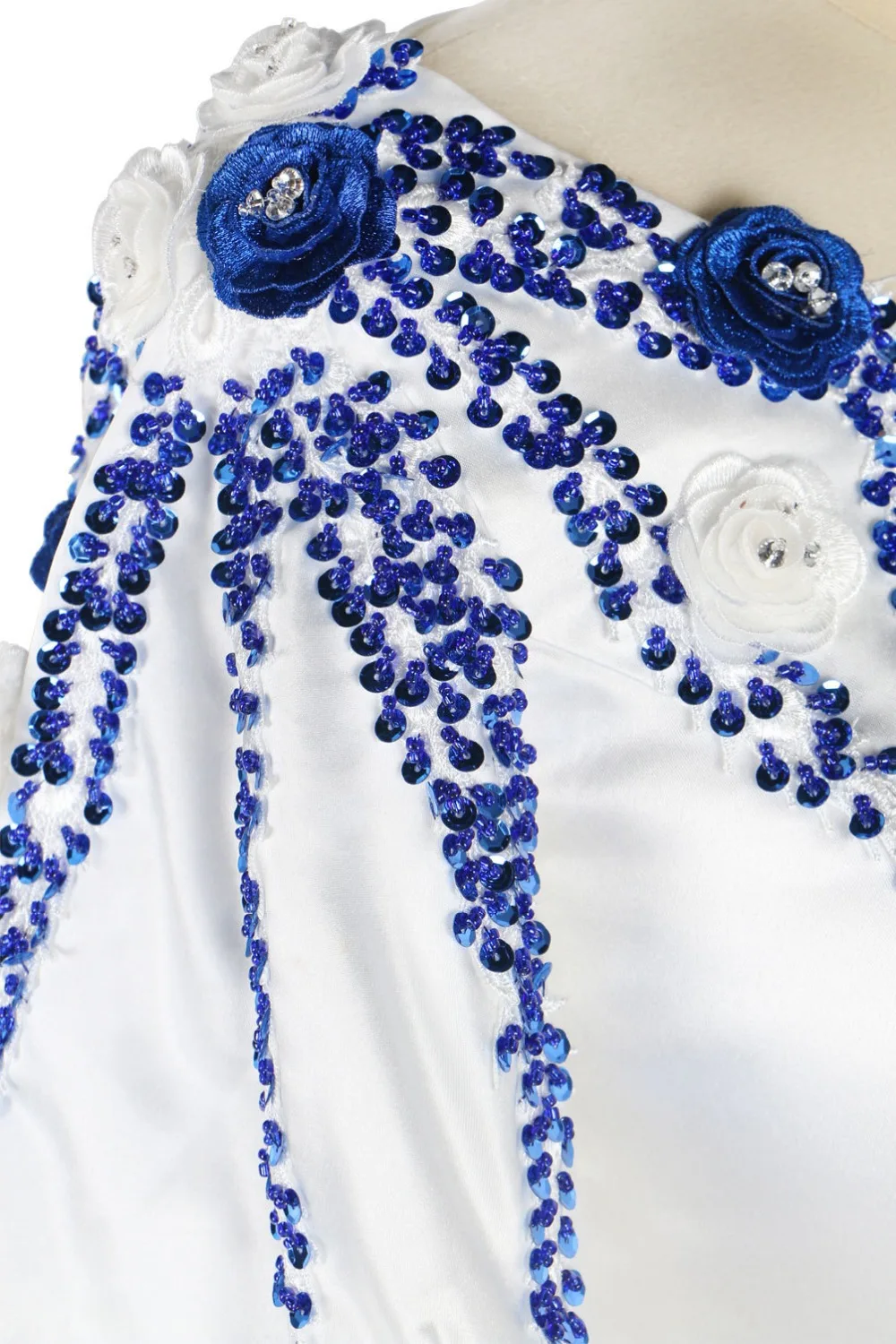 Белый плащ мусульманская Русалка вечернее платье с длинными рукавами синий величественный с аппликацией Дубай Abendkleider марокканское платье для выпускного платья