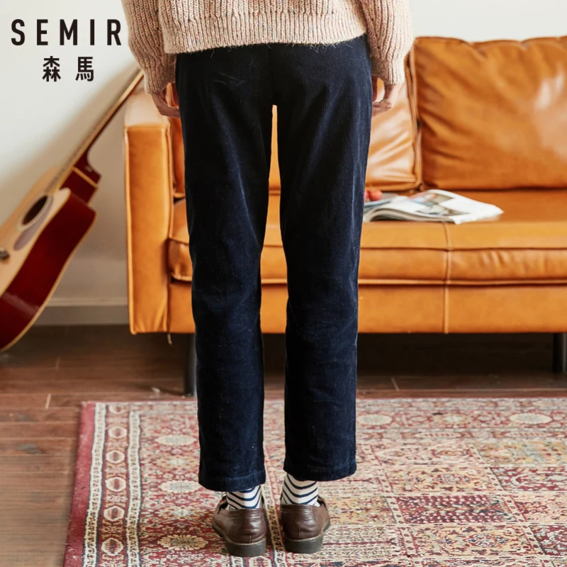 Женские укороченные вельветовые брюки SEMIR из 100% хлопка женские классические