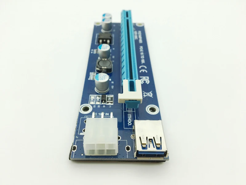 Новинка Райзер USB 3 0 Mini PCI E к PCIe Express 1x 16x райзерная карта Raiser SATA 6Pin Power для BTC Antminer