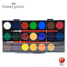 Faber Castell Профессиональный живописец 21 цветных акварельных красок однотонные отправить кисть