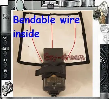 

L Universal FlashBender Bendable Flash Diffuser Bounce Snoot for CANON NIKON SONY YONGNUO NISSIN Speedlite like Rogue PF025