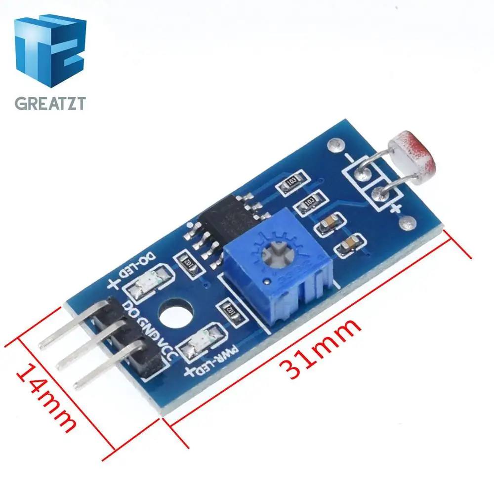 Светочувствительный модуль датчика яркости GREATZT датчик интенсивности света для
