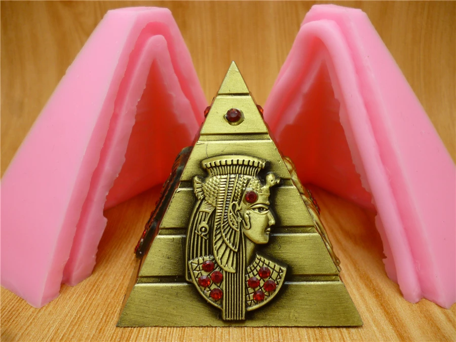Buy Egyptian pyramids Shape fondant cake molds soap