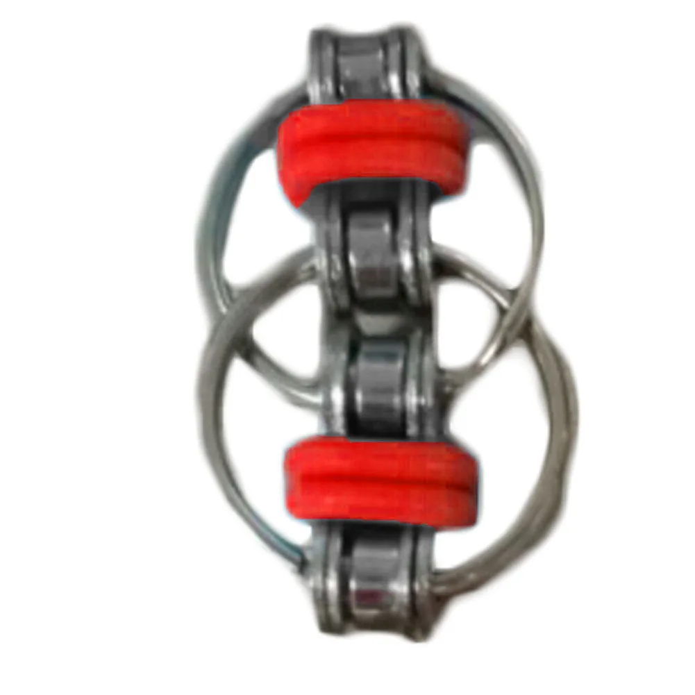 Новые ключевые кольцо ручной блесны Непоседа декомпрессии игрушки Нержавеющая сталь цепи велосипеда пряжки брелок пальцев гироскопа 5
