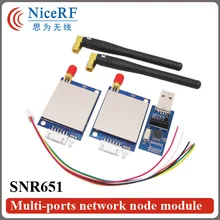 2 комплекта snr651 500 МВт TTL Интерфейс 915 мГц передатчик и приемник rf-модуль