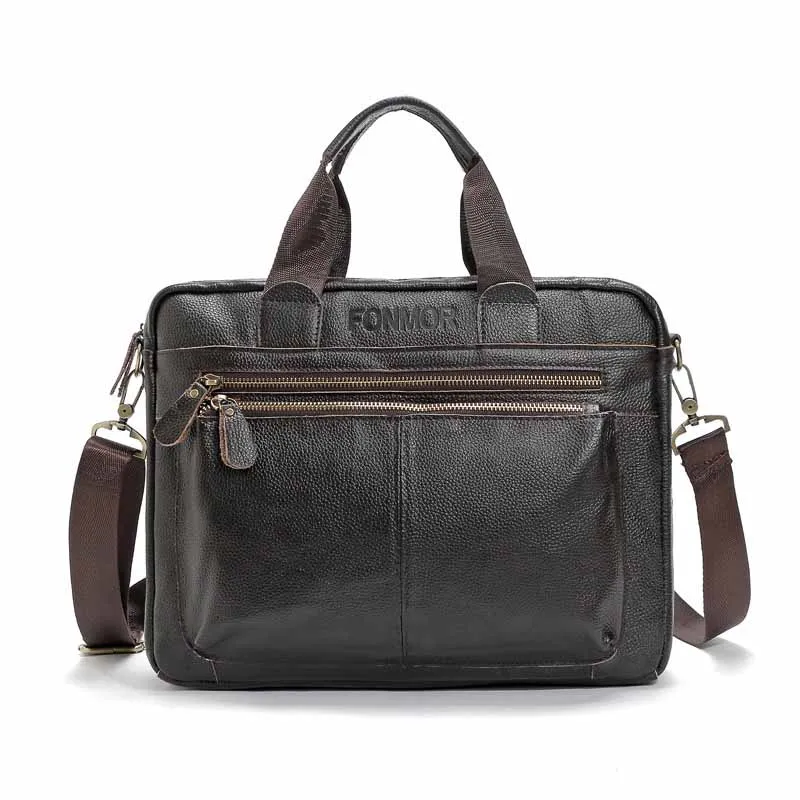 Мужская сумка, деловая сумка, портфель, мужские сумки для ноутбука, для мужчин, брендовые сумки из искусственной кожи, сумка-мессенджер, многофункциональная, большая ВМЕСТИТЕЛЬНОСТЬ - Цвет: brown