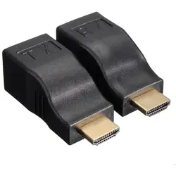 4 К HD 1080 P 3D HDMI Extender над двойной RJ45 cat 5e/6 Ethernet сетевой адаптер