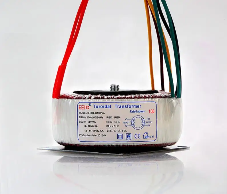 

11V 2A 10V 0.5A15V-0-15 2.5A tranformer 100VA Toroidal transformer copper custom transformer 220V input power transformer