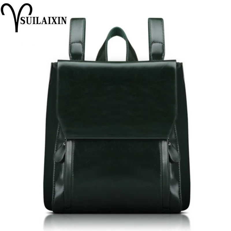 

Designer Leather Anti Theft Backpacks Preppy Style Solid Vintage Backpack Schoolbag For Teenage Girl Large Capacity Shoulder bag