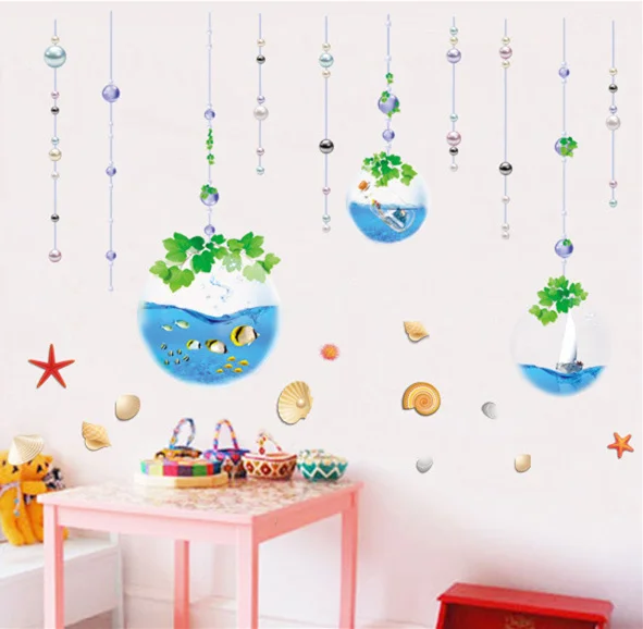 cool feeling water drops wall stickers decals living room bathroom