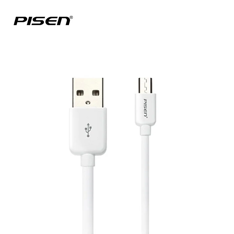  Pisen Micro USB Cable Fast Charging Phone Andriod Cable Adapter 400mm 800mm 1500mm USB Data Charger Cable for Samsung HTC LG 