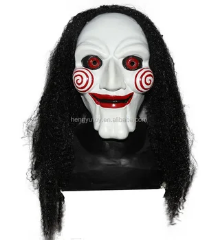 

Halloween Carnival Jigsaw Latex Face Electric Saw Mask
