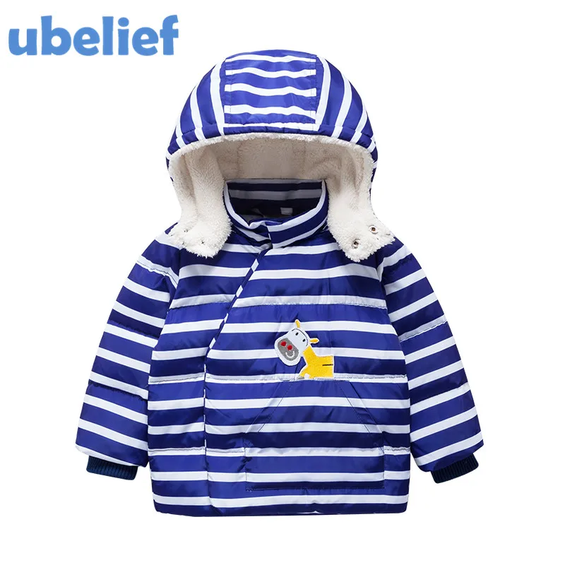 UBELIEF toddler winter coat boys down winter coats kids down blue
