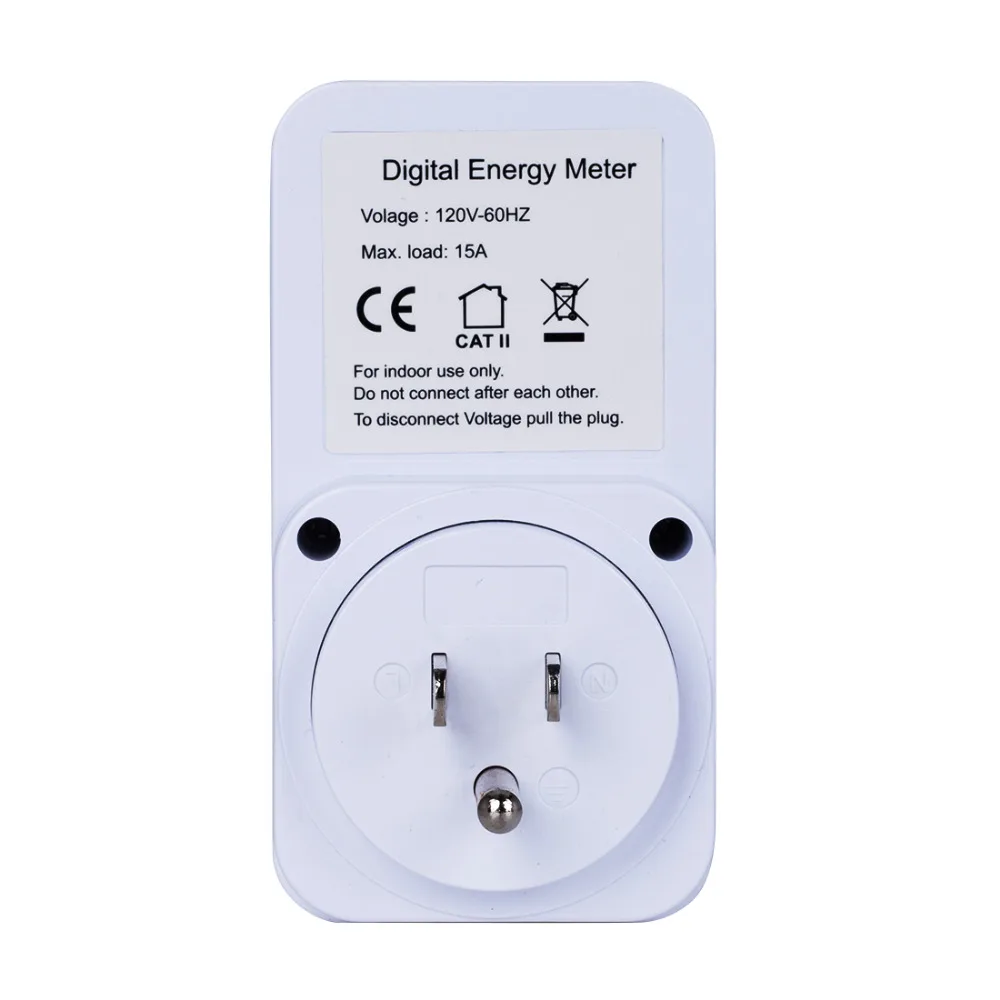 Digital wattmeter LCD Energy Monitor Power Meter Electricity Electric swr meter Usage Monitoring Socket EU /US Plug P20
