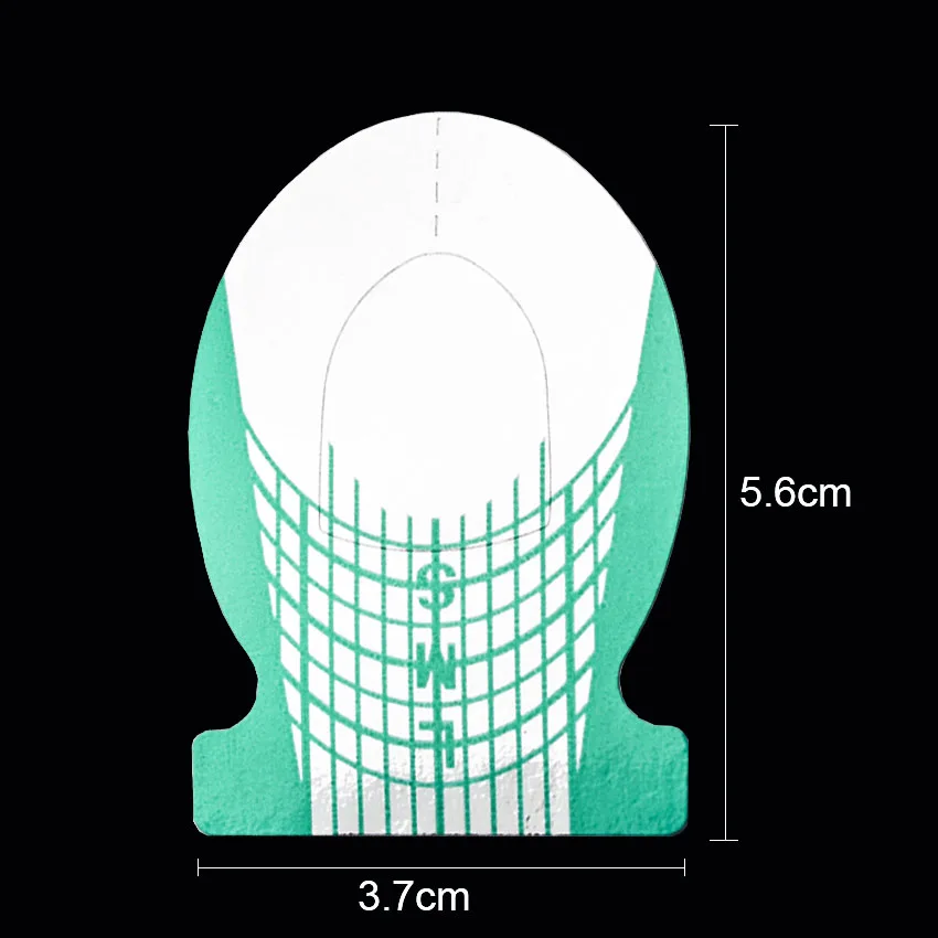 Форма «рыбий хвост» для ногтей акриловая кривая французский гель УФ-советы для наращивания руководство по изготовлению трафаретов маникюрный стикер инструмент ZT2008