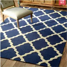 Современный прямоугольный акриловый большой ковер для гостиной, спальни, голубой Дизайнерский Модный ковер для спальни на заказ, коврик для примерочной комнаты