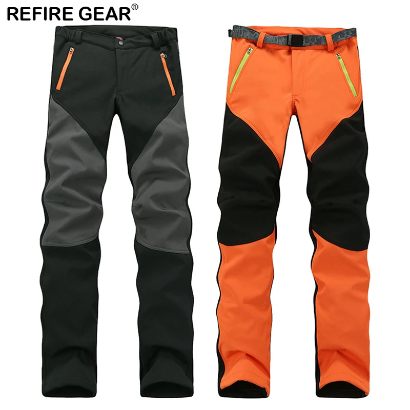 ReFire Gear invierno al aire libre Soft Shell pantalones hombres cálidos a prueba de viento transpirable Camping polar pantalones masculinos senderismo Pantalones deportivos ReFire Gear invierno al aire libre Soft Shell pantalones hombres cálidos a prueba de viento transpirable Camping polar pantalones masculinos senderismo Pantalones deportivos
