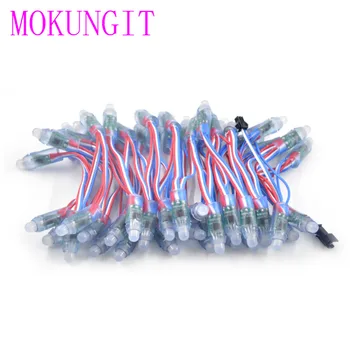 

600PCS fast shipping Wire WS2811 12mm RGB LED Pixels Smart Module String Node IP68 DC5V/12V