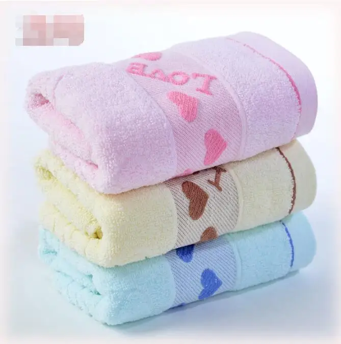 

Jacquard LOVE Print Bath Towel Square Towel 32*72cm Face Towel Sports Hand Towel Home Textile Random