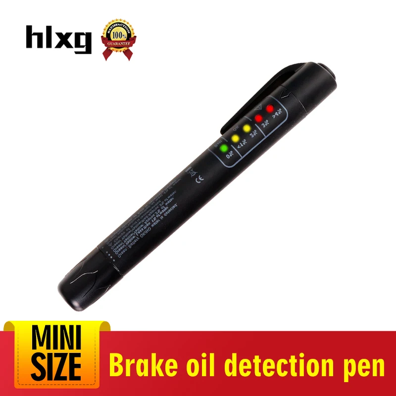 

hlxg OBD2 Automotivo Brake Fluid Liquid Tester Pen with 5 LED Car Auto Vehicle Tools Diagnostic Tools Mini Brake Fluid Tester