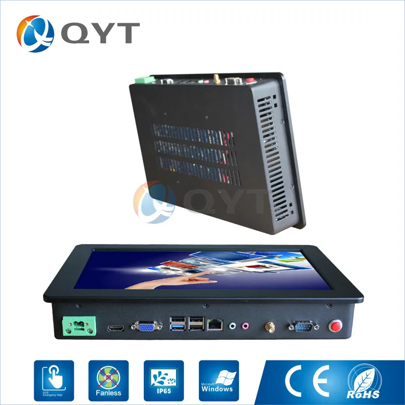 widescreen 12 inch Resistive touch all in one PC Inter N3150 1 6GHz 1280x800 2GRAM 32G