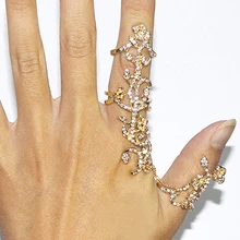 Moda de rosa de cristal Stack Knuckle anéis anel de moda jóias 75EE NY79 7IYW