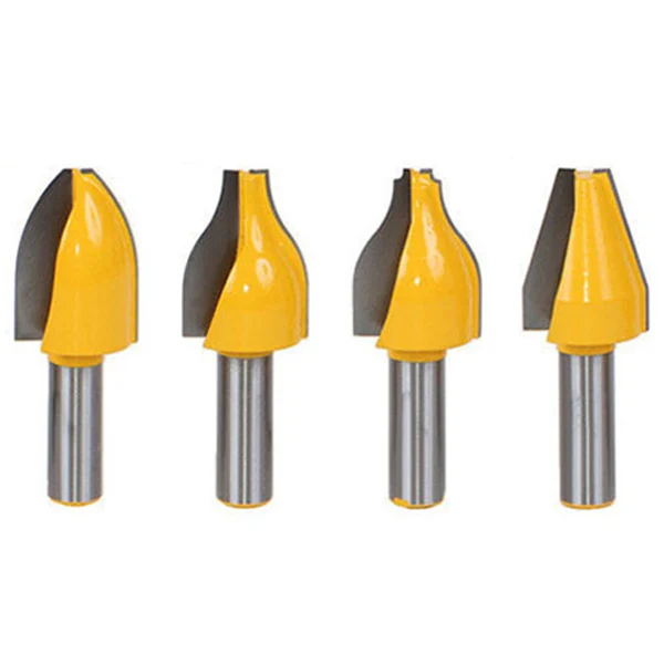 

4 Bit Vertical Raised Panel Router Bit Set - 1/2 inch Shank Door Knife Woodworking Cutter Tenon Cutter For Woodworking Tools