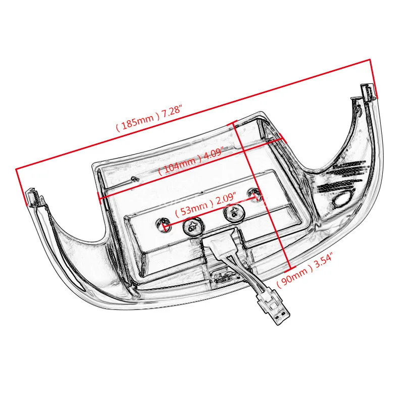 Kopen Clear Lens LED Voorspatbord Tip Licht Past Voor Harley Touring FLHT FLT FLHS FLHR 1980 2013 FLSTC 1986 2008 FLSTN 1993 1996