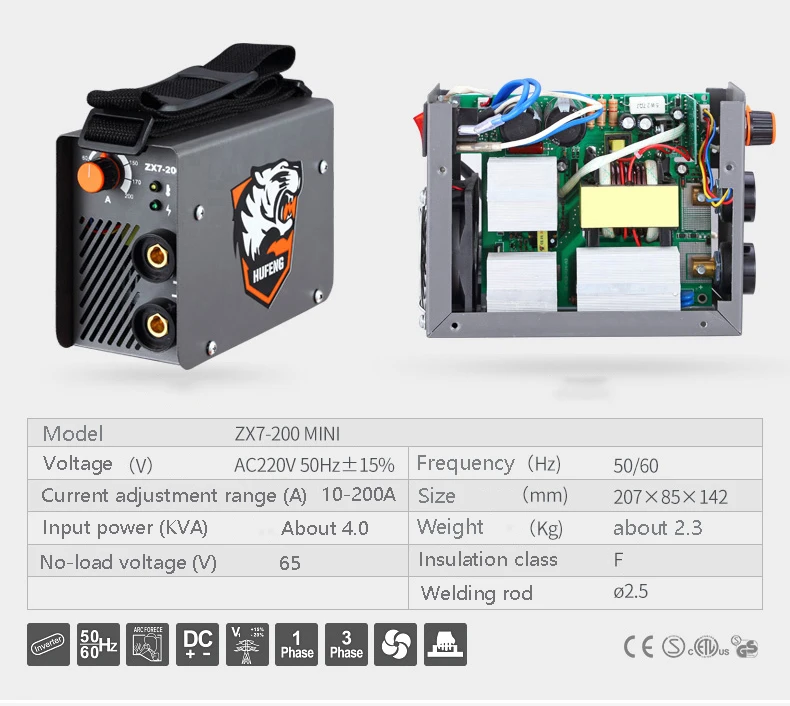 Сварочный аппарат для резки IGBT AC 220 V Инвертор Портативный 10-200A mma arc 50/60Hz Электрический сварочный аппарат «сделай сам»