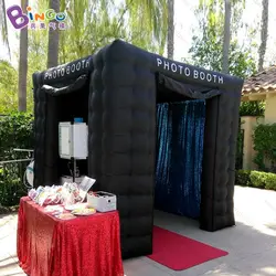 Черные надувные photo booth палатка photobooth оболочки с двойной двери