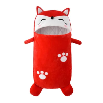 

Newborns Baby Sleeping Bag Flannel Cartoon Fox Sleep Bag Kids Winter Sleepsacks Bag Swaddle Baby Envelopes for 0-3 Years