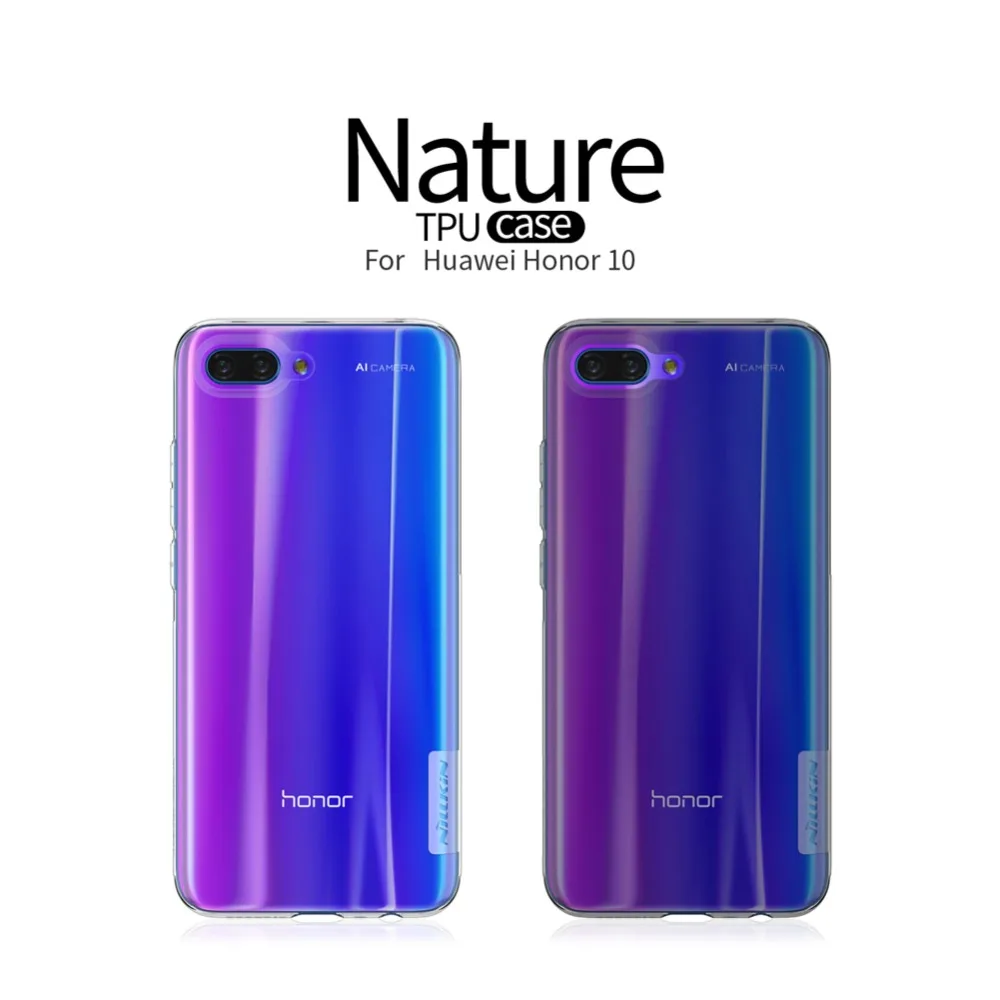 Защитный чехол Nillkin из ТПУ для huawei honor 10 задняя крышка телефона мягкий компактный