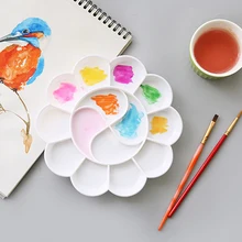 JIANWU, функциональная Палитра для рисования в форме сливы, художественное создание, пластиковые школьные товары для хобби, товары для рукоделия