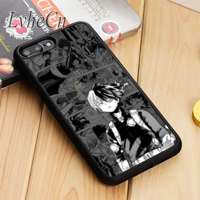 

LvheCn Shoto Todoroki Boku no My Hero Academia phone Case cover For iPhone 6 6S 7 8 X XR XS max 5S Samsung S6 S7 edge S8 S9 Plus
