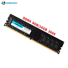 Оперативная память TANBASSH ddr4, 8 ГБ, 16 ГБ, 2400 МГц, 2666 МГц, 1,2 в, 288pin, высокая производительность, высокоскоростная оперативная память для настольных ПК, Intel и AMD