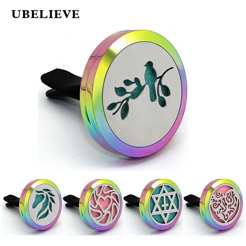 UBELIEVE 316L Подвеска из нержавеющей стали круглый брелок подвеска для парфюма
