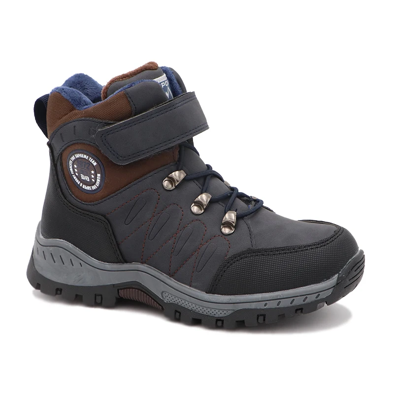 Sapatos de Algodão Botas para a Escola Atividades ao ar Bonito Águia Meninos Inverno Caminhadas Botas Crianças Pelúcia Manter Quente Esporte Livre Sapatos 11 pelúcia manter quente sapatos de algodão crianças