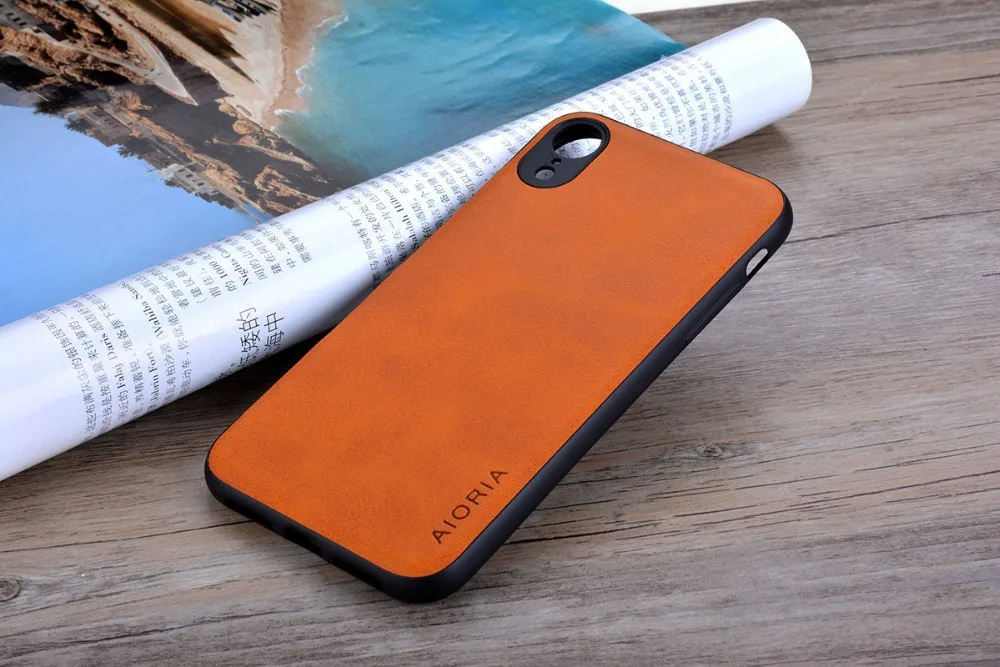 Case for iPhone XR X XS Max Luxury funda Vintage leather Skin cover hoesje for iphone xr x xs max phone case coque capa fashion