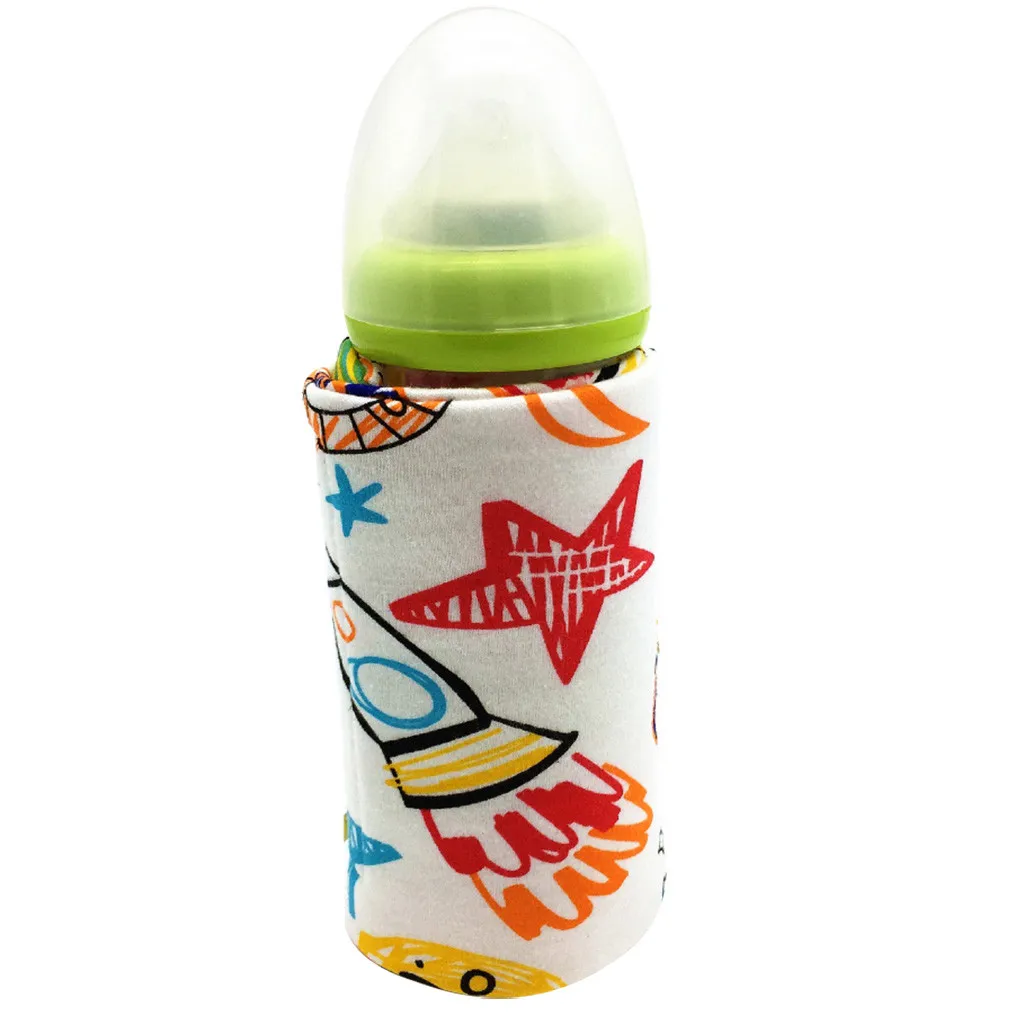 ISHOWTIENDA крышка нагревателя бутылки Портативный подогреватель бутылки USB Питание Молоко нагреватель путешествия открытый изоляции крышка хлопок#605Y25 - Цвет: C