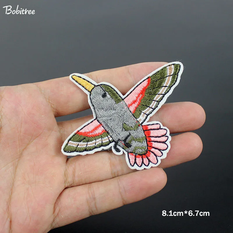 20 pcs/lot flying bird patches iron on badge Embroidery DIY accessory